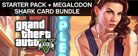 GRAND THEFT AUTO V: PREMIUM ONLINE EDITION & Megalodon Shark Card Bundle