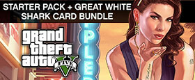 GRAND THEFT AUTO V: PREMIUM ONLINE EDITION & Great White Shark Card Bundle